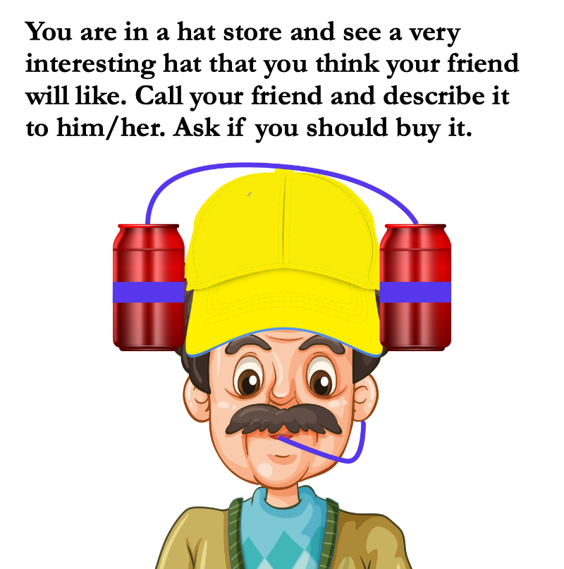 Photo of a novelty drinking hat with can holders and straws